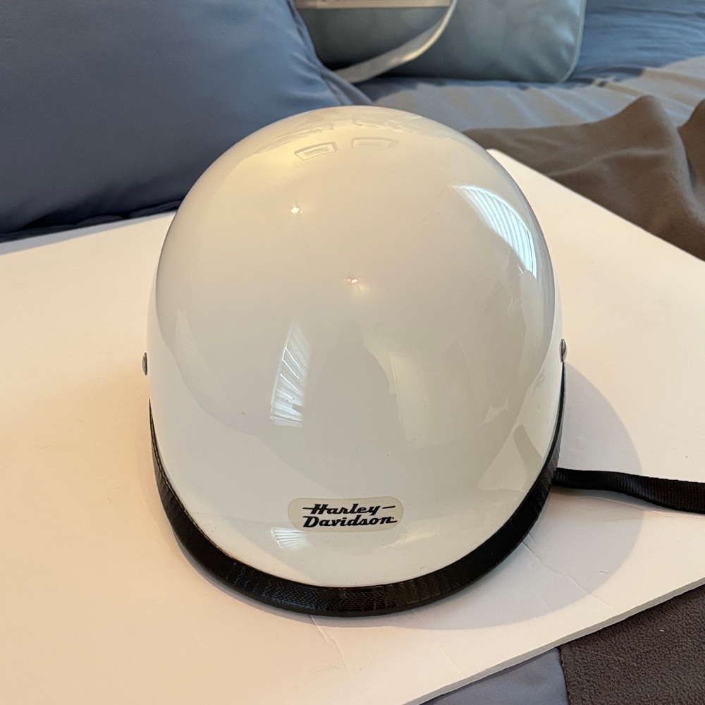 HCI DOT White Helmet with Black Trim